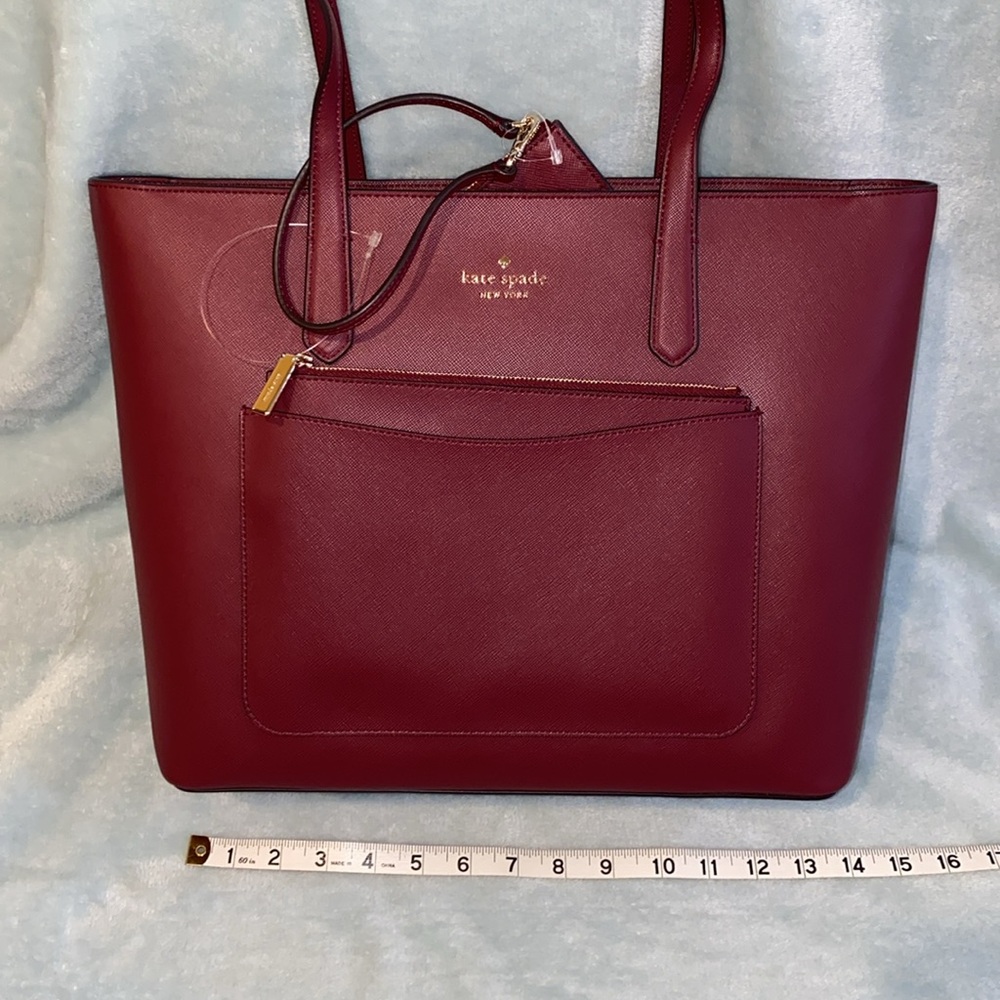 🤩BEAUTIFUL KATE SPADE ♠️ Staci pvc large tote set - Picture 4 of 16